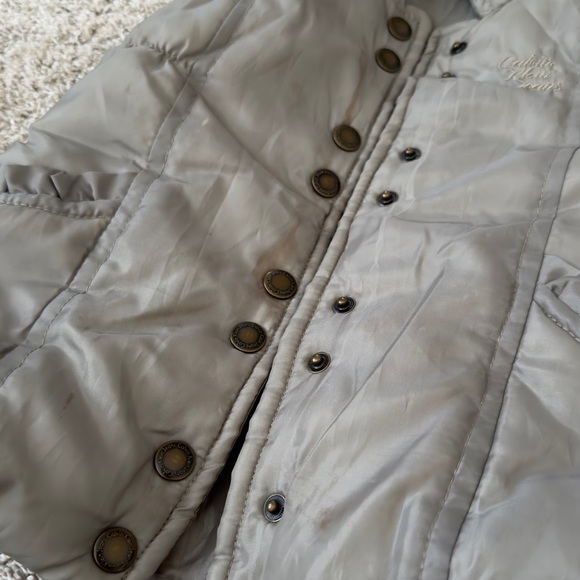 Calvin Klein Jeans toddler girl neutral olive green Puffer Vest 3T - Picture 8 of 11